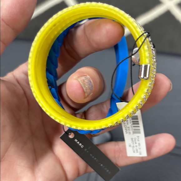 Marc Jacobs Bright Yellow and Blue Bangles - Picture 1 of 4